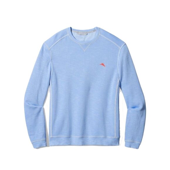 Tommy Bahama Tobago Bay Crewneck Sweatshirt Men’s Small Light Sky Blue Pullover - Picture 6 of 6